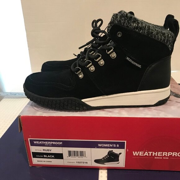 WEATHERPROOF RUBY WOMENS UPPER LEATHER BOOTS SIZE 8 NEW - Picture 3 of 4